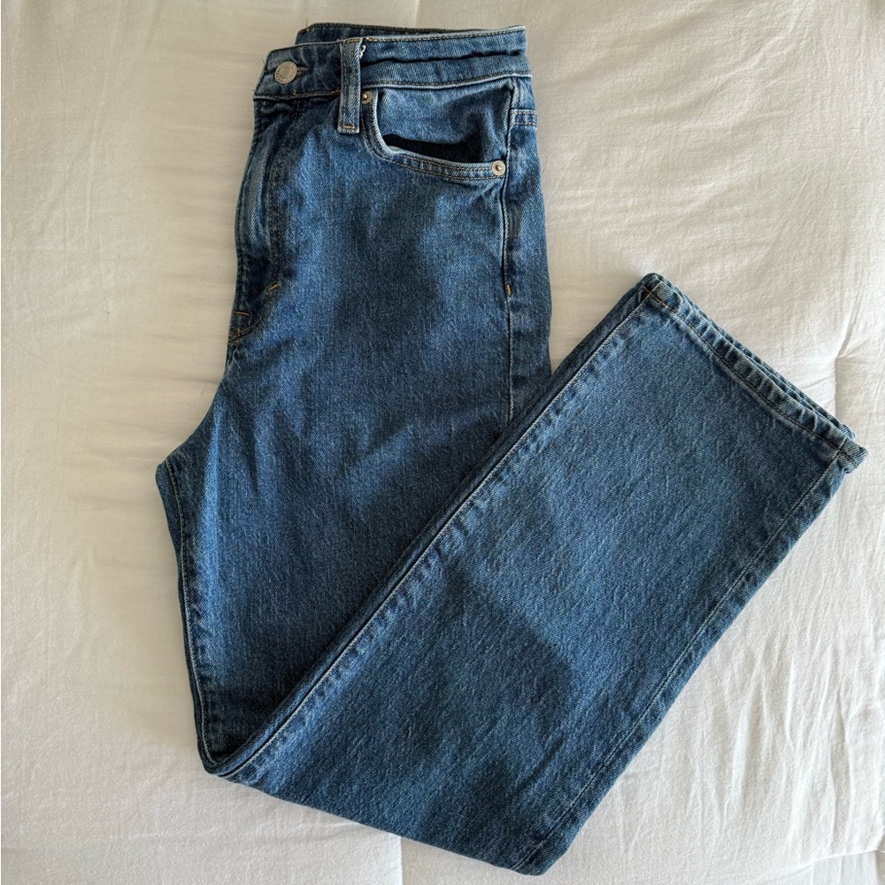 H&M Women's Straight Leg Blue Jeans